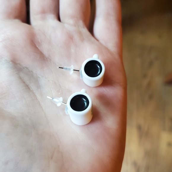 NWOT *RARE* Starbucks Coffee Mug Stud Earrings - Picture 4 of 12
